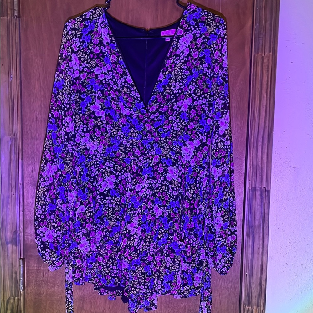 Floral V-Neck Women's dress